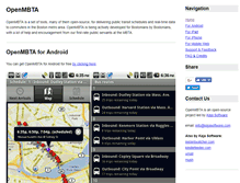 Tablet Screenshot of openmbta.org